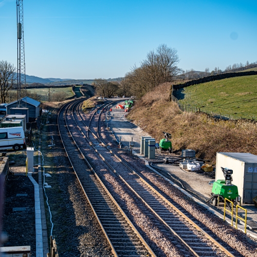 track construction at Horton Quarry