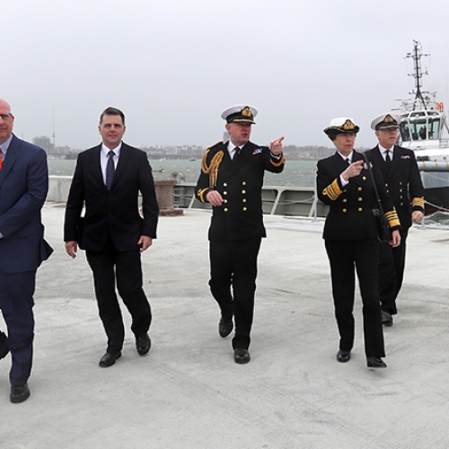 Princess Anne Opeining of Middle Jetty
