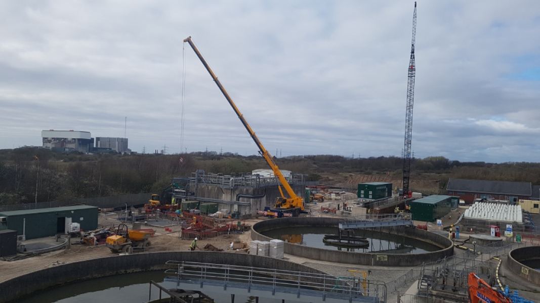 Morecambe Wastewater Treatment Works.