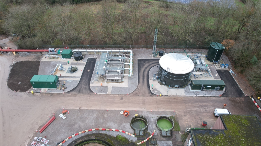 Wastewater treatment equipment on a wastewater treatment works