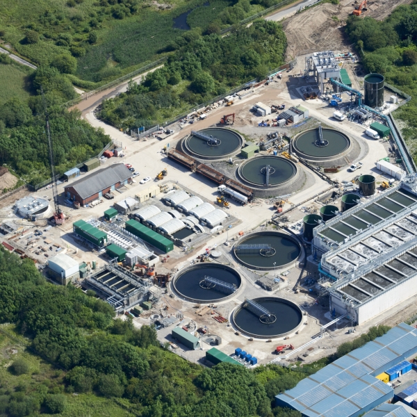 Morecambe Wastewater Treatment Works.