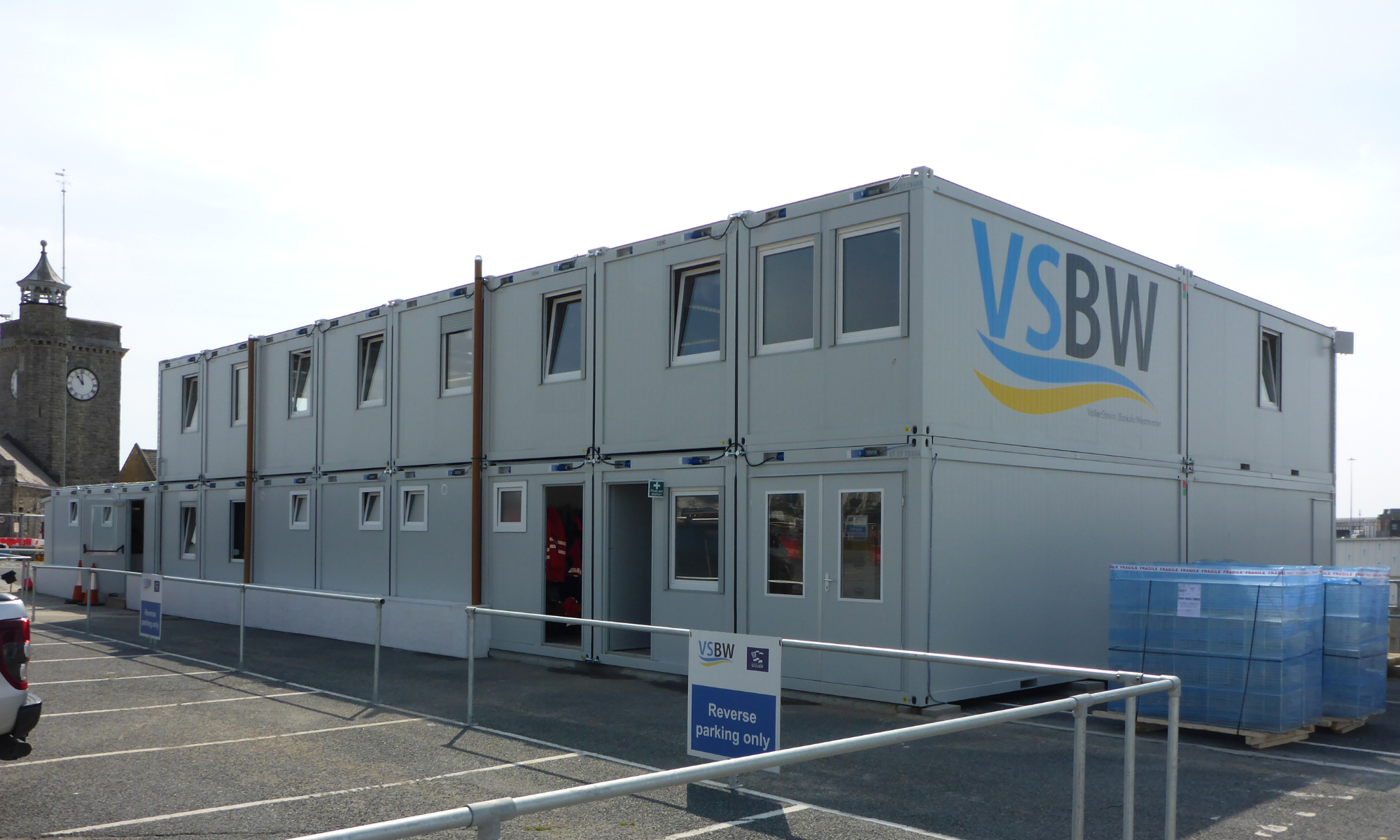 Photo showing site accommodation for Dover Western Docks